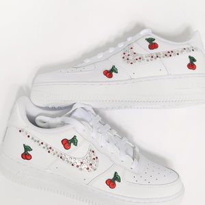 Custom Cherry White Air Force 1
